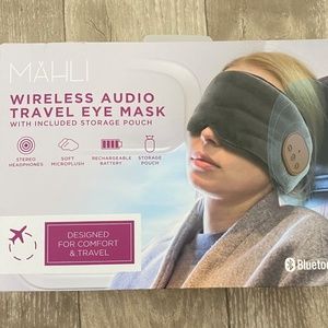 NEW Mahli Wireless Audio Travel Eye Mask Bluetooth